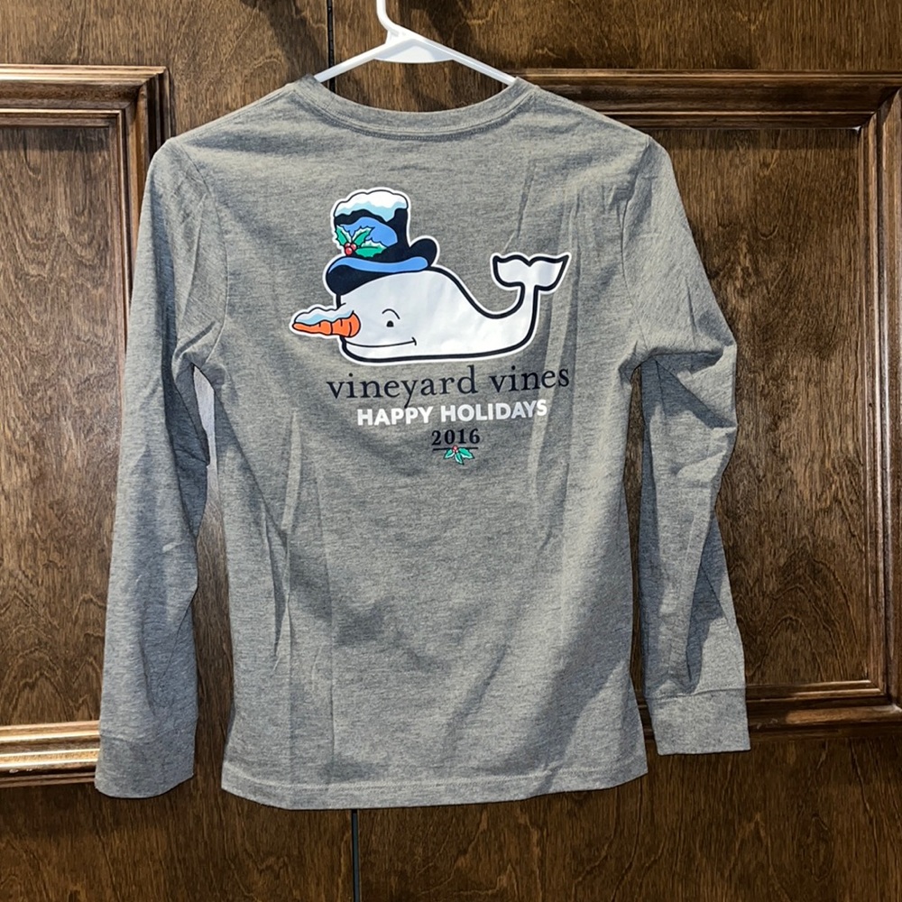Girls vineyard vines Christmas long sleeve tee